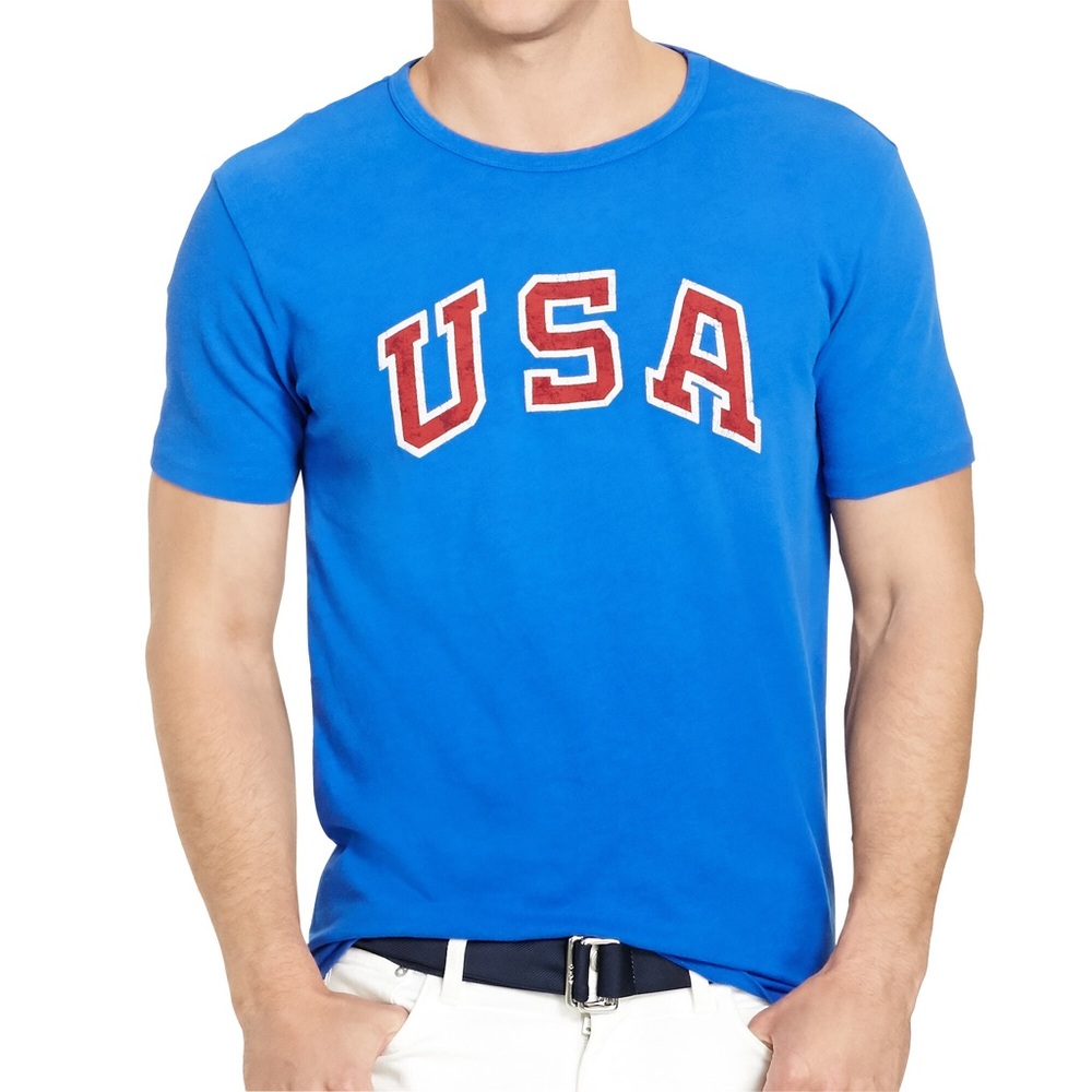 Polo Ralph Lauren Team USA 2016 Olympics T-Shirt Royal Mens Size XL